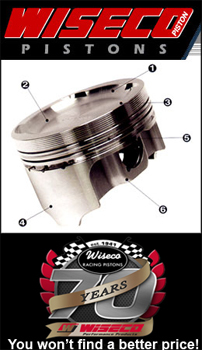 Wiseco Forged Pistons for Chevy Cavalier